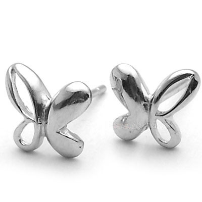 银蝶<em>纯银耳钉</em>-饰品批发|银饰批发|韩饰批发|藏饰