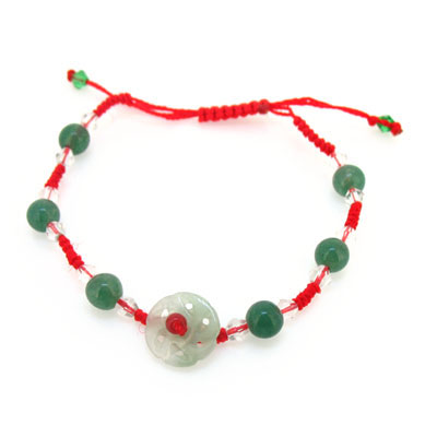 平安扣玉石手链