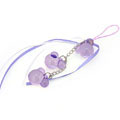 米奇串紫白丝带手机绳