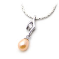380142珍珠锆石925银饰坠