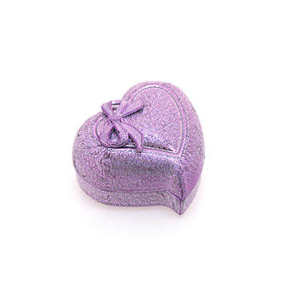 心形紫色戒指盒