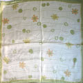 黄绿向日葵花方丝巾/花朵方巾