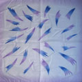 长脚印紫色方丝巾/2元超市三元多元方巾