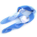 蓝色天空枫叶方巾/时尚方丝巾