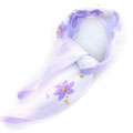 紫色小花朵丝巾小方巾货源
