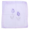 漂亮浅紫水仙雪纺方丝巾