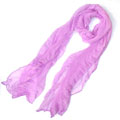 浅紫弹力丝时尚长款围巾货源