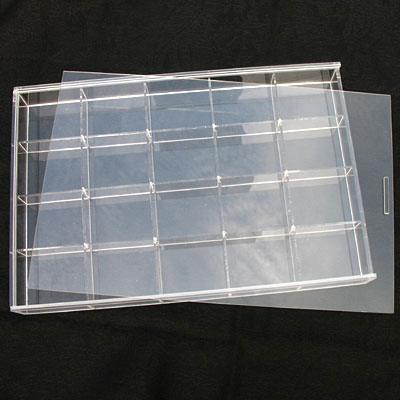 精品水晶透明饰品展示存放用品精致分格盘