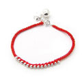 小福星银质铃铛红绳手链