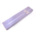 浅紫色特种纸项链包装盒手链长盒